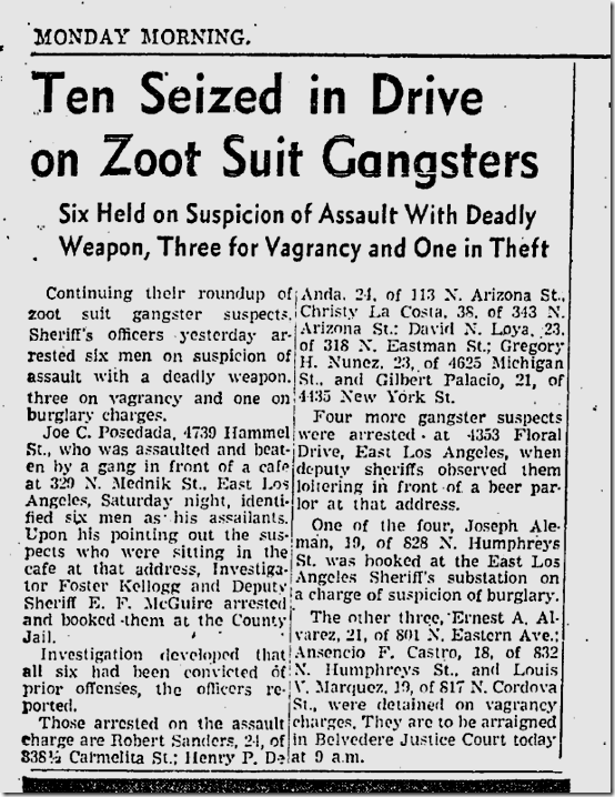 Nov. 2, 1942, Zoot Suits 