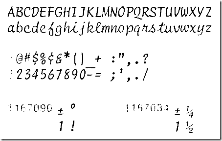 IBM Font Script 