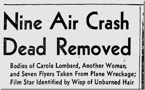 Jan. 19, 1942, Carole Lombard 