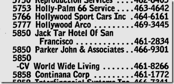 1973 City Directory 