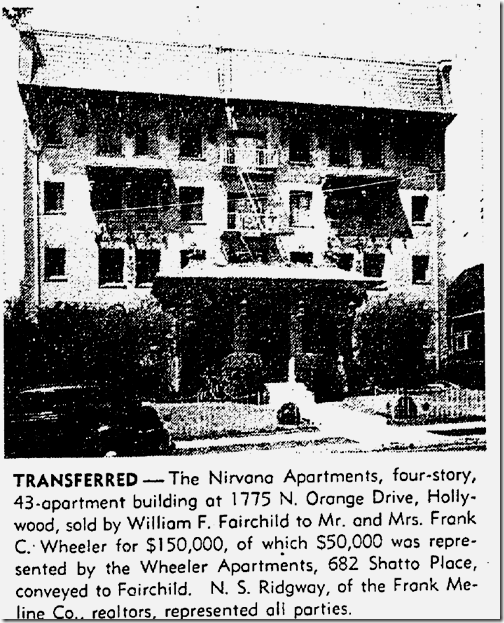 May 19, 1940, Nirvana Apartments 