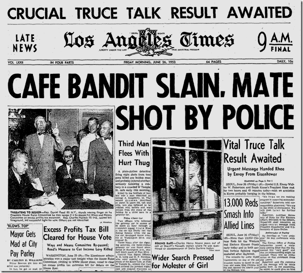 June 26, 1953, Roost Holdup 