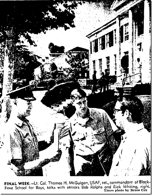 Jun 11, 1968, Black-Foxe Military Institute 