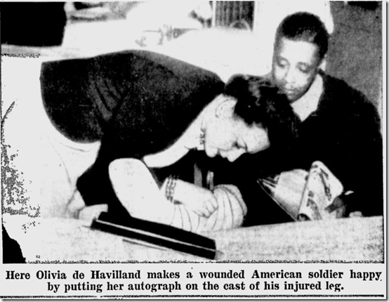 May 21, 1944, Olivia De Havilland