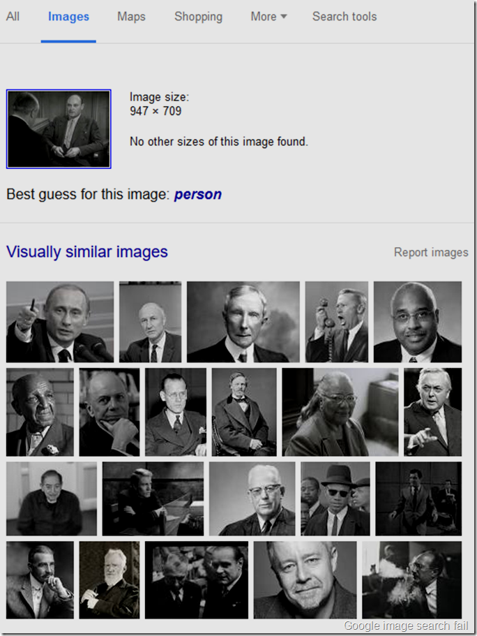 Google image search fail 