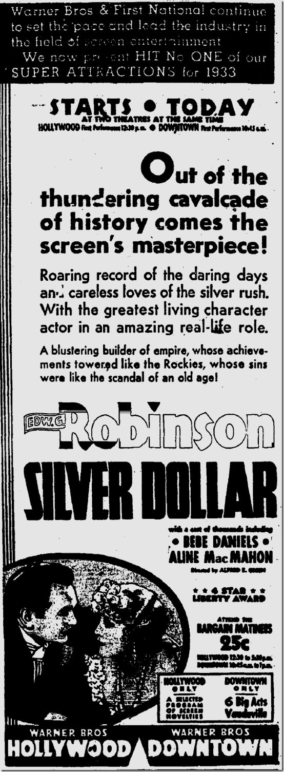 Dec. 29, 1932, 'Silver Dollar' 
