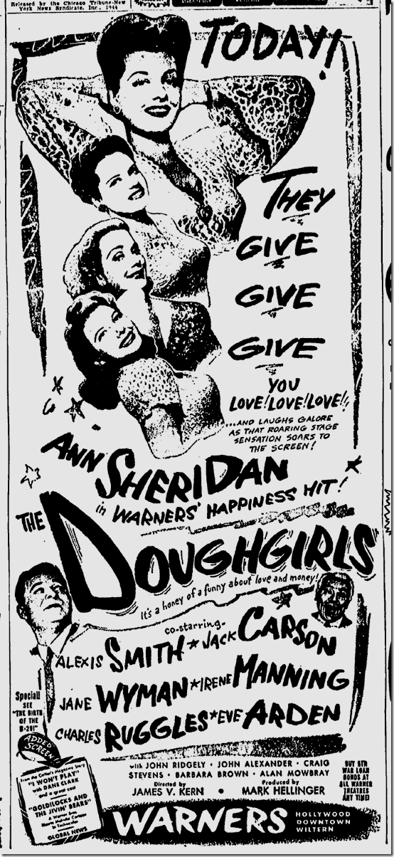 Doughgirls, Nov. 23, 1944