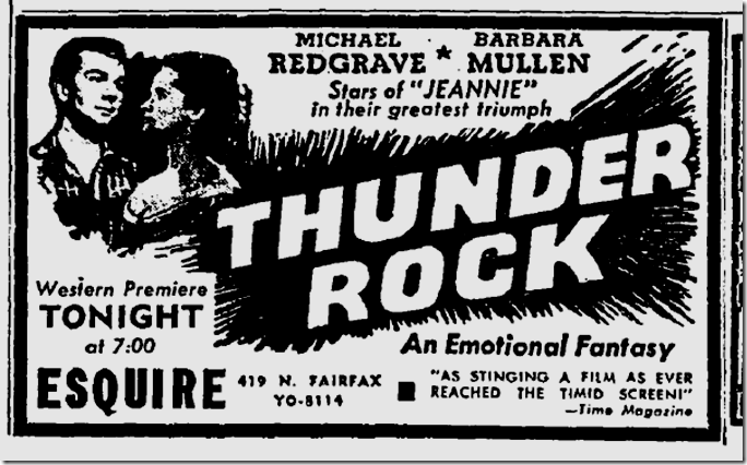 Oct. 20, 1944, Thunder Rock 