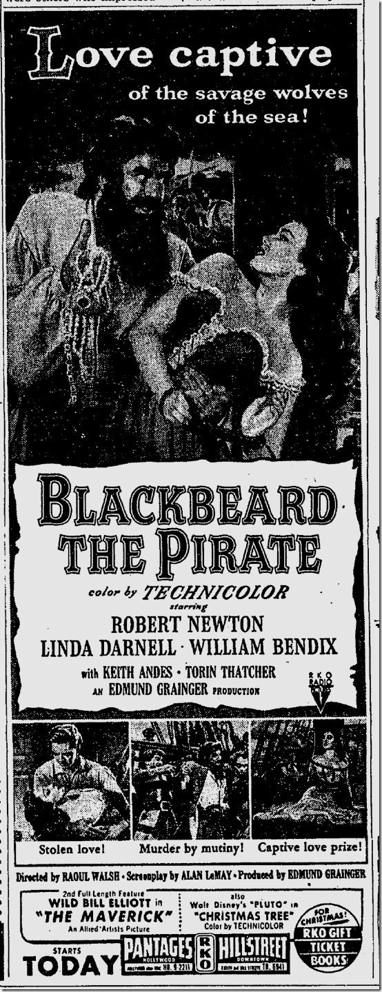 Dec. 24, 1952, Blackbeard the Pirate