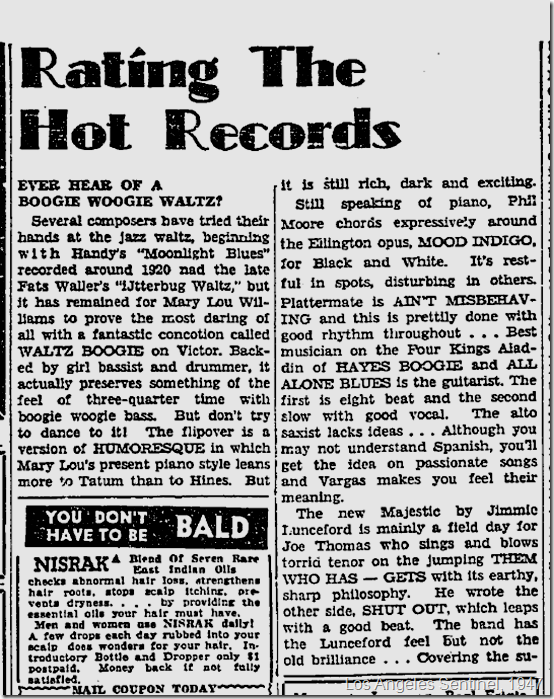 Jan. 2, 1947, Rating the Records 