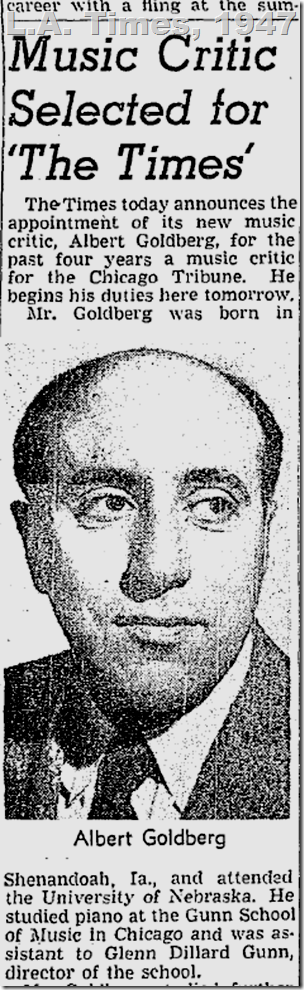 June 30, 1947, Albert Goldberg