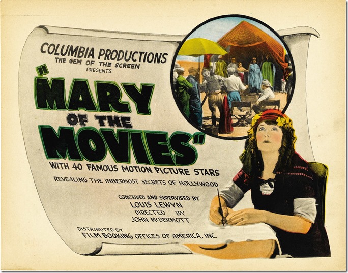 Mary of the Movies Lobby Card