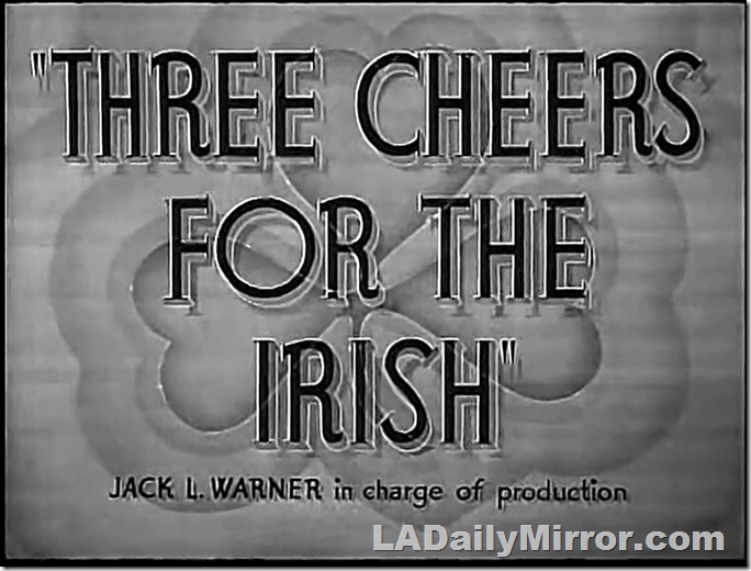 Main Title: Lettering over painting of a shamrock.
